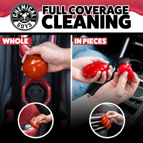 Chemical Guys, Sticky Icky Cleaning Gel, Sweet Strawberry, 0.88 oz, 4 Pack - size: 3.5 Ounce (Pack of 4), style: Strawberry