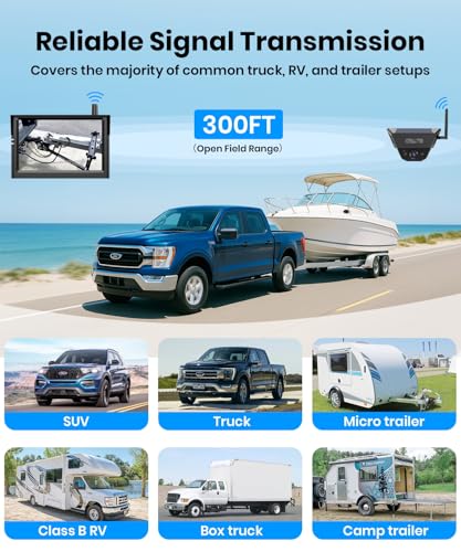 AUTO-VOX Wireless Backup Camera Solar Magnetic, 1-Min DIY Install - size: 5" Single Cam