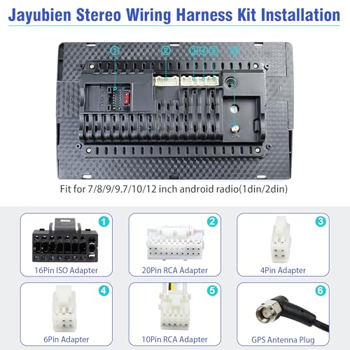 Radio Wiring Harness Kit 16Pin ISO Android Car Stereo Harness - style: 16Pin Android Radio Harness Kit