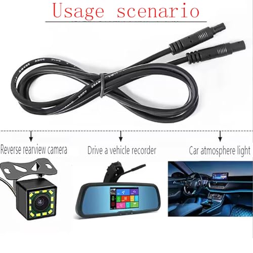 3FT/1M 5 Pin Male to Female Reversing Camera Extension Cable for Car Pickup Truck SUV Driving Recorder Backup Camera