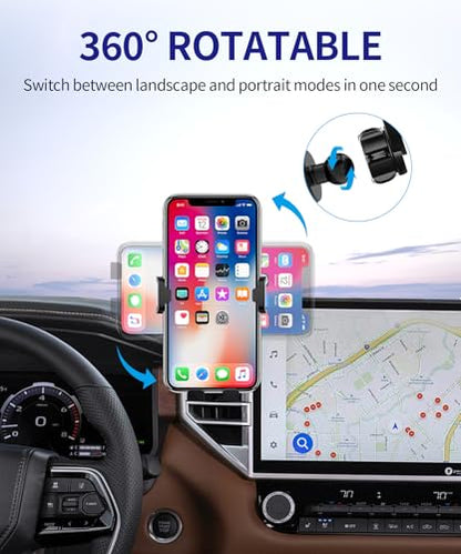 Auto Clamp Car Phone Holder for Toyota Sequoia 2023-2026, Tundra 2022-2026 - size: 【Leather Dashboard】For 2022-2026 Tundra / Sequoia