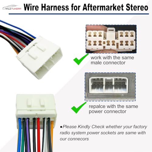 14Pin Radio Wiring Harness for Subaru 1995-2009 Aftermarket Radio Stereo Wire Harness Adapter for Subaru Outback WRX Impreza Forester Legacy Aftermarket Stereo CD Player Power/Speaker Connector - style: 16Pin Harness for Subaru
