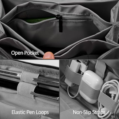 OrgaWise Electronics Travel Organizer, Multi-Layer Tech Case (Pouch-Black, 5.3, Liters) - color: Pouch-Black