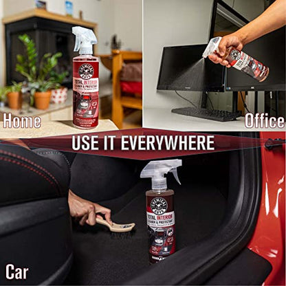 Chemical Guys Total Interior Cleaner & Protectant, Black Cherry, 16 oz - size: 16 Fl Oz (Pack of 1), style: Black Cherry