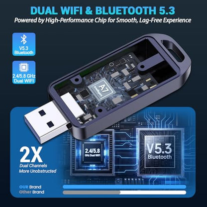 2026 Upgraded Wireless CarPlay Adapter for iPhone 6+ (iOS 10+) & 2016+ Car