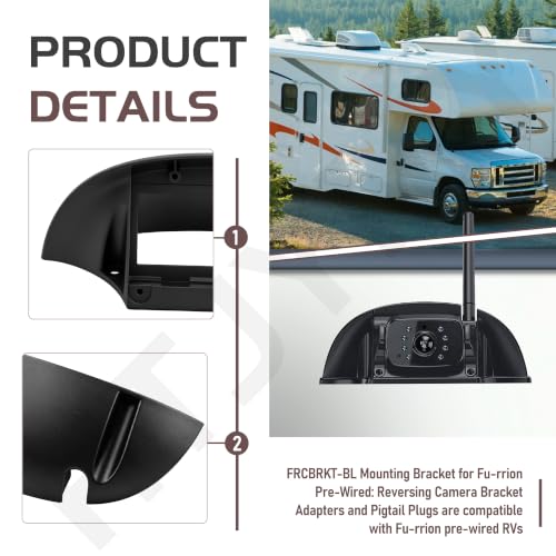 Universal Backup Camera Bracket Adapter & FRCBRKT-BL Mounting Bracket