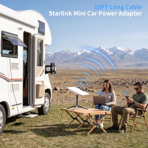 Starlink Mini Car Adapter with 10FT DC Power Cable, Durable 16AWG