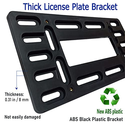 BGGTMO Front License Plate Mounting Kit- License Plate Bracket Holder - color: With Thin Edge Frame