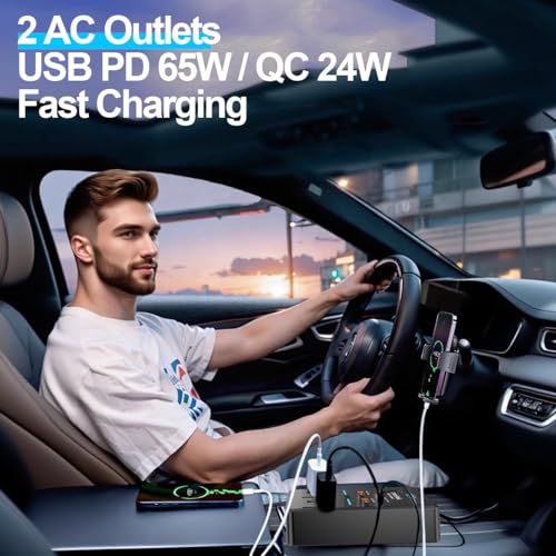 300W 자동차 전원 인버터 12V - 110V 자동차 콘센트 어댑터