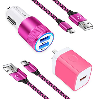 USB C Fast Charger for Moto Edge/G Power/Stylus/Razr/One 5G Ace/G100, Moto - color: pink