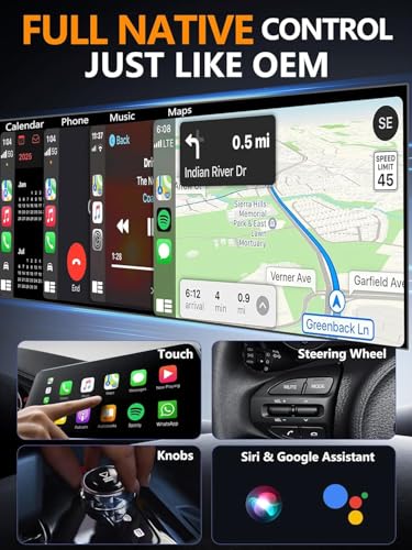 2-in-1 Mini Wireless CarPlay Adapter for Apple CarPlay & Android Auto,Upgrade Wired to Wireless, Fast Auto-Connect, Plug & Play (iOS 10+, Android 10+, 2016+ Cars)