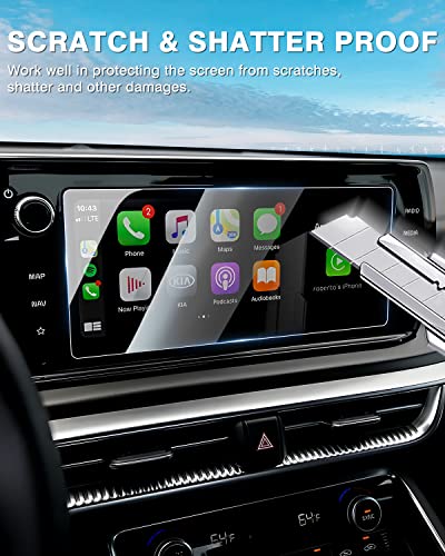 Karltys [Upgrade 2 Pack Screen Protector for 2021-2024 Kia K5 10.25 Inch [No Glare & Fingerprint] Tempered Glass Kia K5 for Models GT-Line/LXS/EX/GT Accessories - size: 10.25 Inch 2021-2024 Kia K5 LXS/EX/GT