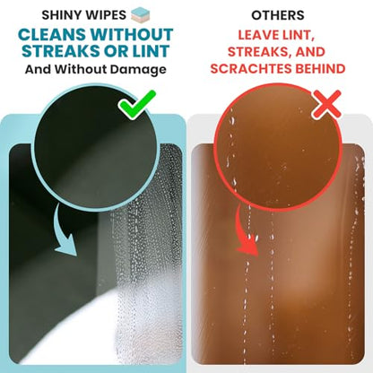 Shiny Wipes XL Window Drying Towel, The Original, Ultra Absorbent Twisted-Loop Design, Streak-Free Towel Cloth for Shiny Windows, No Streaks or Lint (1 Towel)