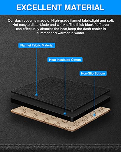CARTIST Dashboard Cover Mat for 2011-2019 2020 2021 Jeep Grand Cherokee Accessories Dash Cover Suede Dash Mat Sunshade Glare UV Rays Protector (NOT for Jeep Cherokee & Grand Cherokee L) - size: dash mat for Jeep Grand Cherokee 2011-2021
