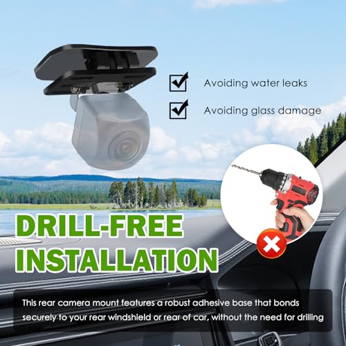 2 Set Car Backup Camera Mount,180° Adjustable Car Rear Dash Cam Mount