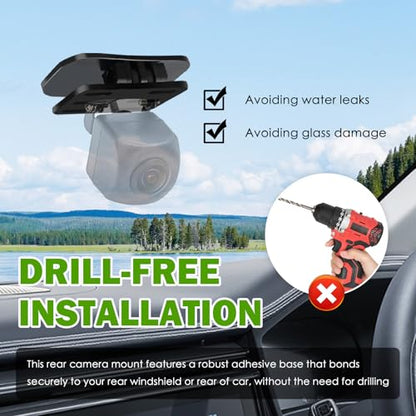 2 Set Car Backup Camera Mount,180° Adjustable Car Rear Dash Cam Mount