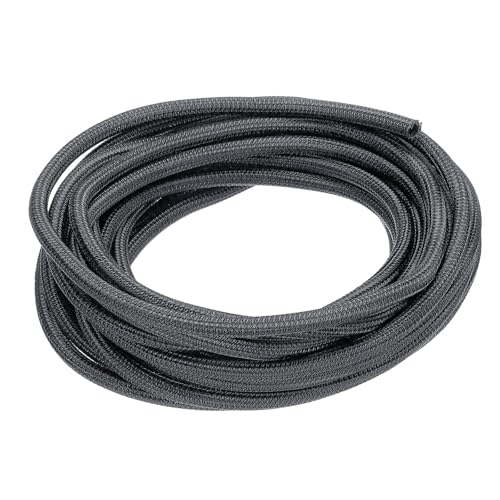 MECCANIXITY Split Sleeve Wire Loom 1/8" 25Ft Grey Self Wrapping Braided Sleeve UL94-V2 Fireproof PET Sleeving for Automotive, Home Cable Management - color: Grey, size: 1/8" x 25Ft