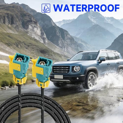 Eightwood Waterproof Fakra Z Female to Female Car Antenna Cable 0.98 Feet - size: 0.98ft/30cm