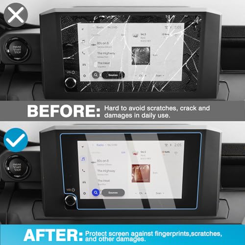 Karltys [Upgrade 2 Pack Screen Protector for 2025 2026 Toyota 4Runner 8-Inch (SR5/TRD Sport/TRD Off-Road i-FORCE MAX)[No Glare & Fingerprint] Tempered Glass Toyota 4Runner - size: 8-Inch 2025 2026 Toyota 4Runner