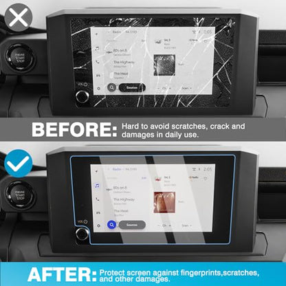 Karltys [Upgrade 2 Pack Screen Protector for 2025 2026 Toyota 4Runner 8-Inch (SR5/TRD Sport/TRD Off-Road i-FORCE MAX)[No Glare & Fingerprint] Tempered Glass Toyota 4Runner - size: 8-Inch 2025 2026 Toyota 4Runner