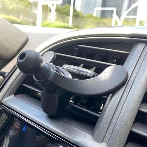 1Pc Black Car Vent Phone Mount,Y-Shaped Mobile Holder Clip,Round Air Outlet Phone Bracket Hands Free Cradle in Vehicle Car Universal Extension Clip,Cell Phone Automobile Cradles,Automobile
