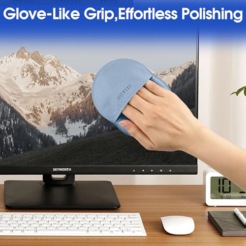 HoYiXi Microfiber Screen Cleaning Cloth for Laptops, Computer, Tablets, TV, Cellphone, Camera,Kindle eReaders,iPad, iPhone, Mac Book, Car Screen,Monitors,Smartscreen,Premium Polishing Cloth, - color: 1