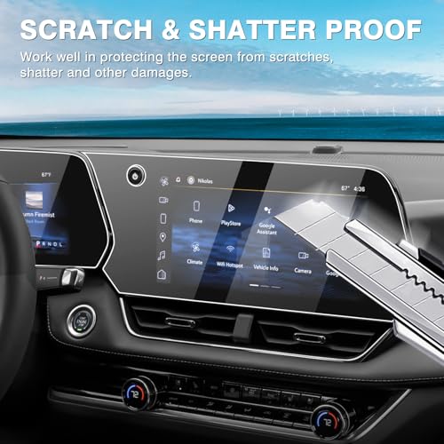 Karltys [Upgrade] 2 Pack Screen Protector for 2027 2026 2025 Chevy Equinox 11.3-Inch Navigation & 11-Inch Dashboard for Models LT /RS /ACTIV [No Glare & Fingerprint] Tempered Glass 2026 2025 Chevy Equinox Accessories - size: 11.3" & 11" Chevy Equinox 2026
