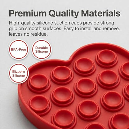 2Pcs Heart-Shaped Suction Phone Grips, Hands-Free Wall Mounts - color: 2 PCS Y2K Suction Phone Grip