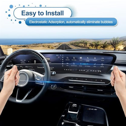 2025 2026 Enclave Screen Protector for Buick Enclave (Preferred/Sport Touring/Avenir) Ultrawide 30-inch Display, 9H Tempered Glass 2026 2025 Enclave Accessories Anti-Scratch&HD Transparent 30"
