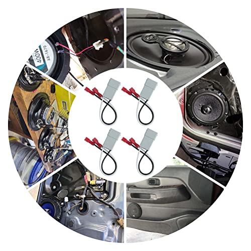 4 Pack Speaker Harness Replacement 72-7800 Door Speaker Replacement - style: 72-7800