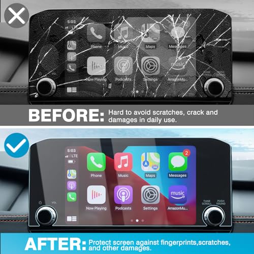 Karltys [Upgrade 2 Pack Mitsubishi Outlander 2022-2024 Screen Protector 9-Inch [No Glare & Fingerprint] for Models SE SEL Black Edition Touchscreen Tempered Glass Outlander Accessories - size: 2022-2024 Mitsubishi Outlander 9-Inch