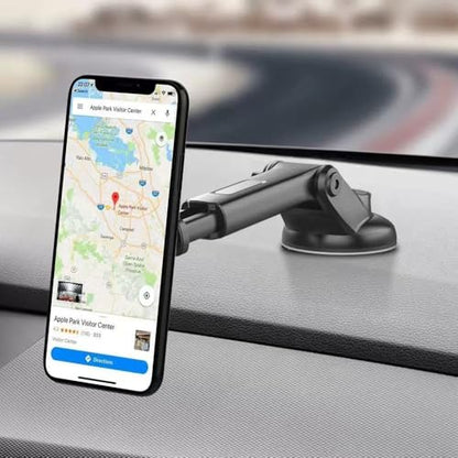 Strong Suction Cup Cell Phone Mount, Long Extension Arm for Windshield/Dashboard, Car Phone Holder Holder Mount, Magnetic Phone Holders for Your car /360 Rotation Phone Mount Holder for All Cars