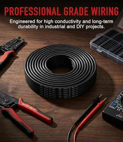 XINWANG 20AWG 2-Conductor Electrical Wire, UL2464, 16.4FT - size: 20AWG-2C(2x0.52mm²)-5M