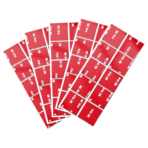 40 PCS VHB Adhesive Pads 1" x 1" Heavy Duty Double Sided Mounting Tape Squares, Automotive Grade Foam Adhesive for Dash Cam, Phone Mount, GPS Holder, Rear View Mirror & Car Accessories