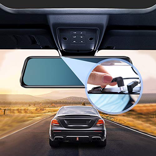 Dash Cam Power Cord,11.5ft Long Mini USB Charging Cable for Garmin Nuvi GPS Mirror Cam,USB to Mini USB Car Camera Charger Wire 90 Degree Right Angle Mini-B Cord Adapter,Charger Cable for Garmin GPS