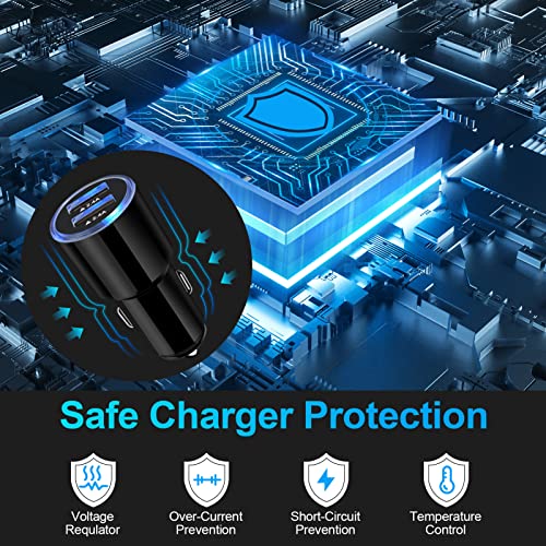 Car Charger Adapter, 5Pack 4.8A Dual Port Fast Charge Car Phone Charger