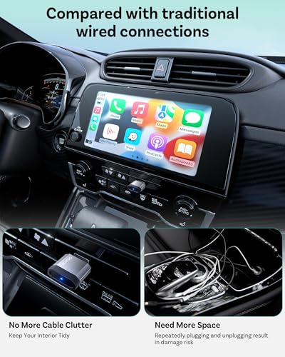 OTTOCAST Mini Nova 2026 Wireless CarPlay & Android Auto Adapter, Ultra-Compact 2-in-1 Dongle, 5-Second Auto-Connect, iOS 10+ & Android 11+