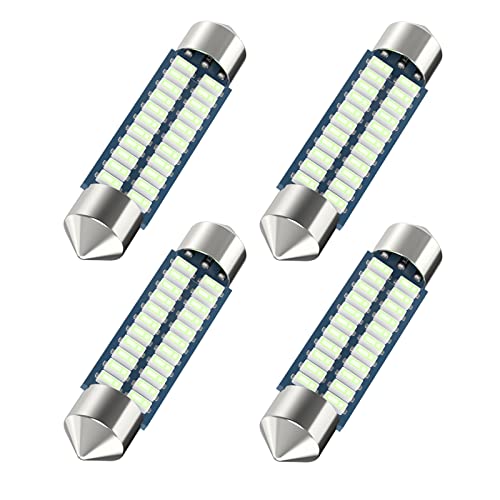 Serundo Auto 578 212-2 211-2 Led Bulb 41mm 42mm 1.65in Led Festoon Bulb 4pc - color: Ice Blue, size: 42mm 578 4pcs