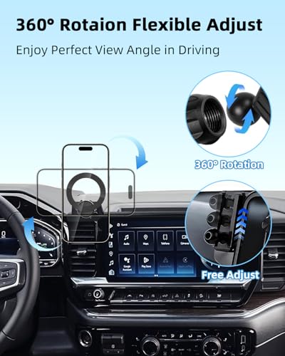 PZK Car Phone Holder for 2022-2026 Chevy Silverado/GMC Sierra 13.4'' Screen - color: Magsafe, size: Silverado 1500 /GMC Sierra 1500 2022-2026