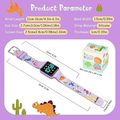 BEN NEVIS Potty Training Watch, Digital Toddler Watch with Countdown/Music/Alarm Clocks/Vibration Reminder and Waterproof, Remind Toddler to Go to The Toilet - color: 15-LightPurple-KL1
