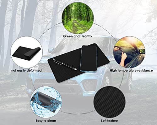 Extra Large 26 x 15cm Magic Anti-Slip Non-Slip Mat Car Dashboard Sticky Pad Adhesive Mat for Cell Phone, CD, Electronic Devices, iPhone, iPod, MP3, MP4, GPS - Black