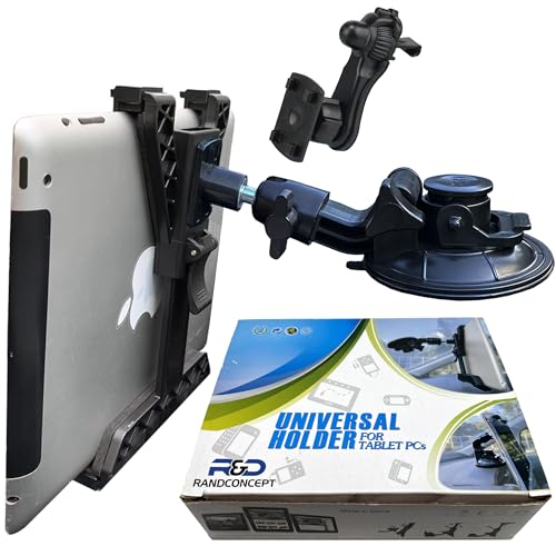 3-in-1 Heavy Duty Dashboard Tablet Holder for Car, Windshield Suction Cup Car Mount & Air Vent Mount for Truck Car for iPad Pro, iPad mini, Galaxy Tab for All iPad 6"- 12.9" Tablets