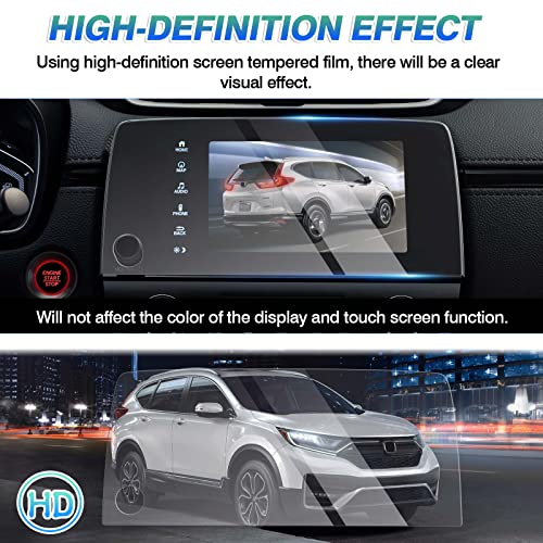 Autorder Screen Protector for 2017-2020 2021 2022 Honda CR-V CRV EX EX-L Touring Tempered Glass 9H Navigation Touchscreen Protective Film(7-Inch) - size: 2017-2022 CR-V