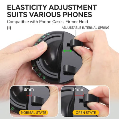 Universal Anti Slip Car Dashboard Mat, Rotatable Phone Holder Dashboard Pad, Non Sticky Temporary Parking Number Mat, Multifunctional Car Storage Pad for Phones Sunglasses Keys and Gadgets
