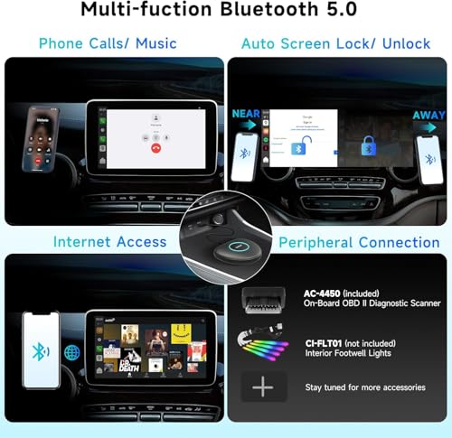 Wireless CarPlay&Android Auto Adapter Magic AI Box 4GB+64GB