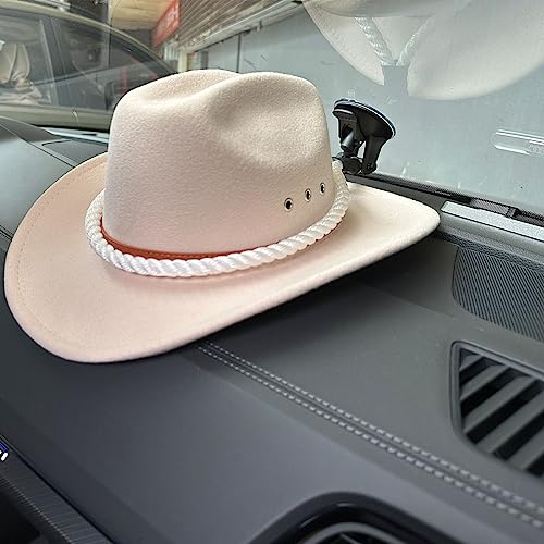 Hat Mounts Cowboy Hat Mounts for Your Vehicle, Cowboy Hat Holder Rack for Truck SUV Car, Cowboy Hat Rack with Suction Cup, Cowboy Hat Hanger for Car and Home (White) - color: White