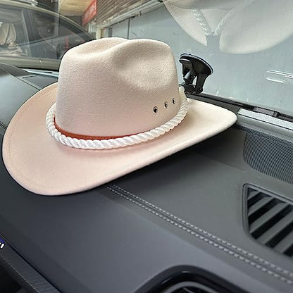 Hat Mounts Cowboy Hat Mounts for Your Vehicle, Cowboy Hat Holder Rack for Truck SUV Car, Cowboy Hat Rack with Suction Cup, Cowboy Hat Hanger for Car and Home (White) - color: White