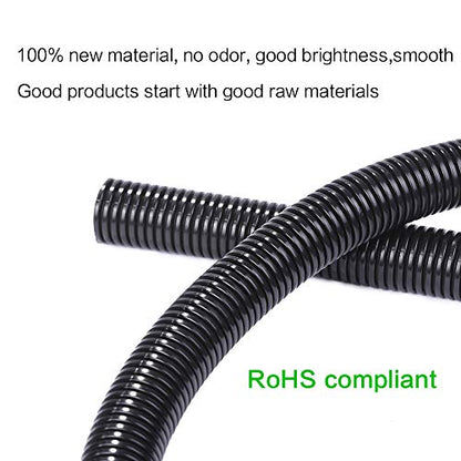 Alex Tech 100ft - 1/2 inch Split Wire Loom Tubing - Black - color: Black, size: 1/2"-100ft