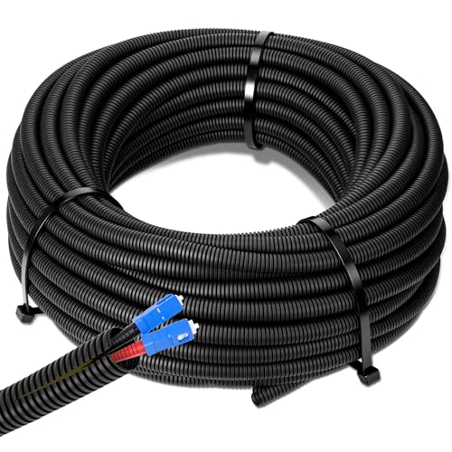 Sasylvia 1/4" X 25 ft Split Wire Loom Tubing, Cord Protector - size: 1/4" X 25ft