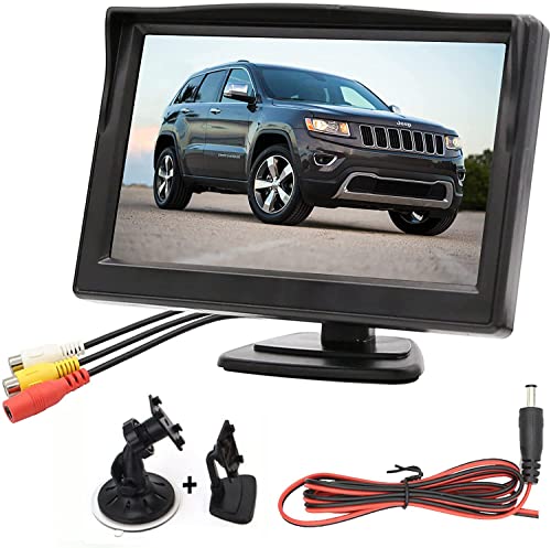 5 Inch HD Color TFT LCD Vehicle Backup Camera Monitor Only